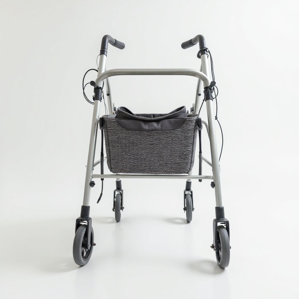 Walker with Hand Brakes & Basket